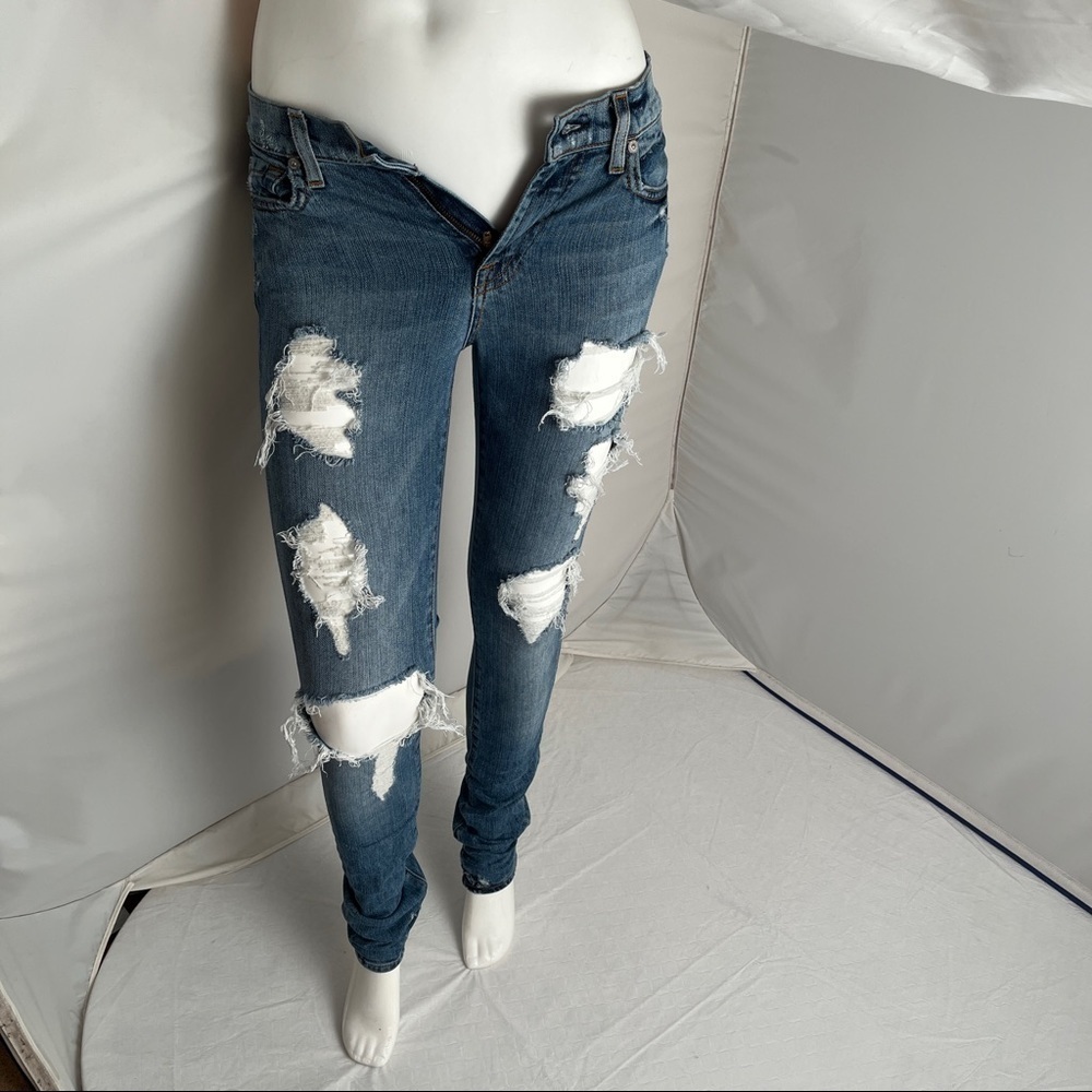 7 for All Mankind High Waist Roxanne blue jeans 25